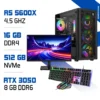 Setup Complet PC Gamer Zonetech Ryzen 5 5600X / 512GB SSD / 16GB / RTX 3050 8GB