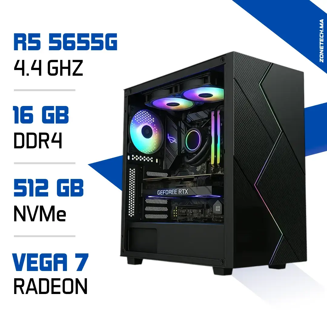 PC Gamer Ryzen 5 PRO 5655G /16GB/ 512GB SSD / Radeon Vega7