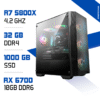 PC Gamer Zonetech Ryzen 7 5800X / 32GB RAM / 1000 GB SSD / RX 6700 10GB MAROC