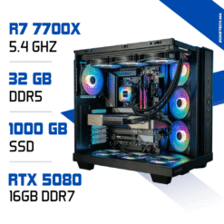 PC PRO Zonetech Ryzen 7 7700X / 32GB RAM / 1000 GB SSD / RTX 5080 MAROC