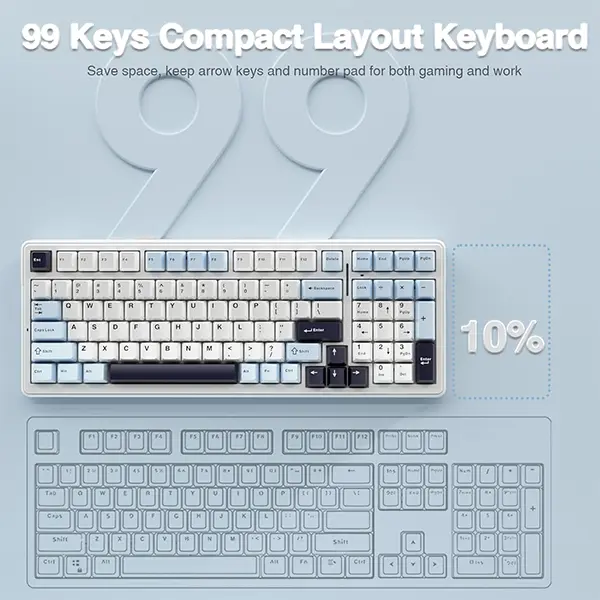 AULA F99 Glacier Blue