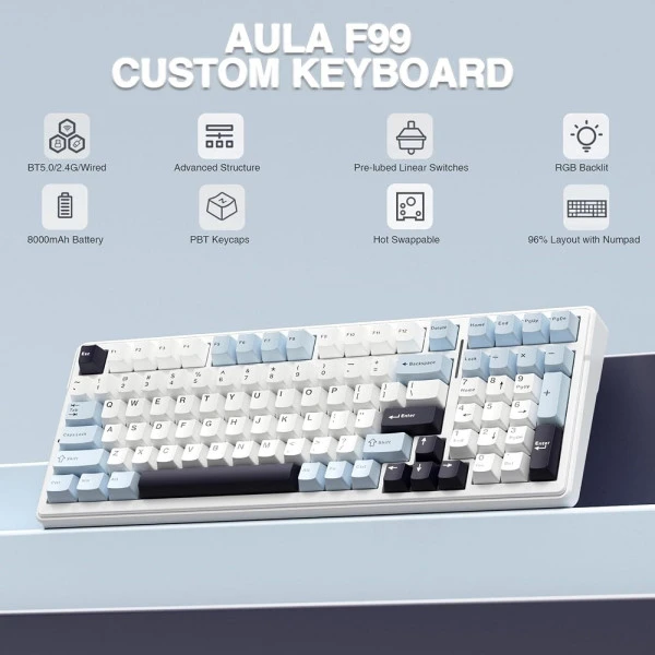 AULA F99 Glacier Blue