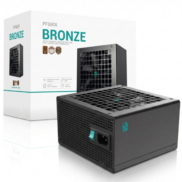 DeepCool PF550X 80PLUS BRONZE 550W Black