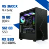 PC Gamer Ryzen 5 3600X / 512 Go SSD / 16 Go RAM / RX 580