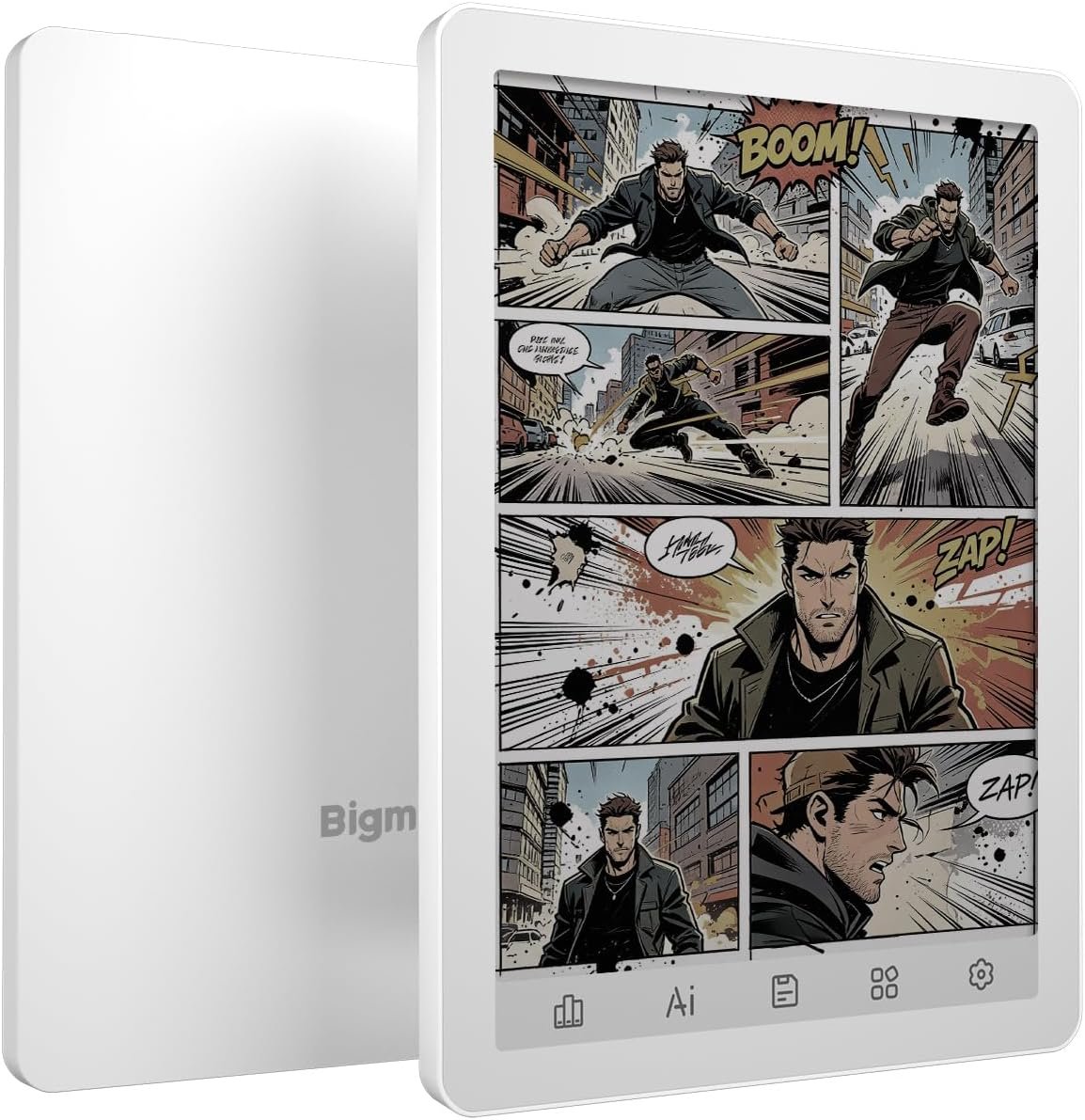 BIGME B6 Color Blanc – Liseuse Android Écran Couleur E Ink 6″