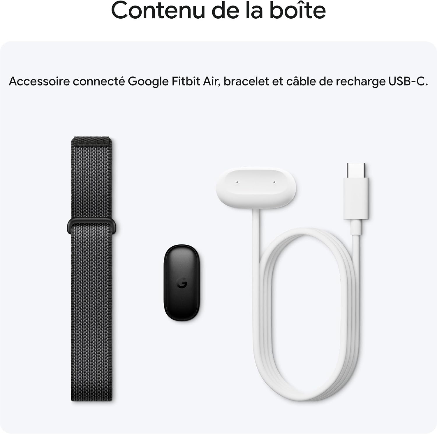 Google Fitbit Air Noir Volcanique | Bracelet Connecté avec Coaching IA