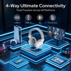 Redragon H889 Wireless Gaming Headset 4-in-1 (WHITE)