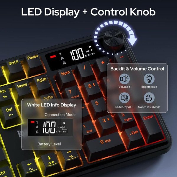 Redragon K526 PRO RGB Black