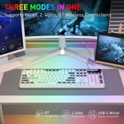 Redragon K526 PRO RGB White-Black Redragon K526 PRO RGB White-Black