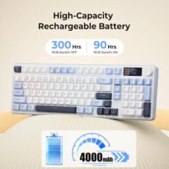 Redragon K527 PRO RGB White-Blue