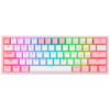 Redragon K616 Fizz PRO 60% Wireless RGB Red Switches (White/Pink)