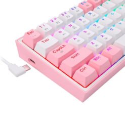 Redragon K616 Fizz PRO 60% Wireless RGB Red Switches (White/Pink)