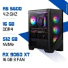 PC Gamer MSI Ryzen 5 5600 / 16GB RAM / 512GB SSD / RX 9060 XT 16GB