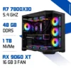 PC Pro Zonetech Ryzen 7 7800X3D / 48GB DDR5 / 1TB SSD / RX 9060 XT 16GB