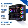 PC Pro Zonetech Ryzen 7 9800X3D / 48GB DDR5 / 1TB SSD / RX 9060 XT 16GB
