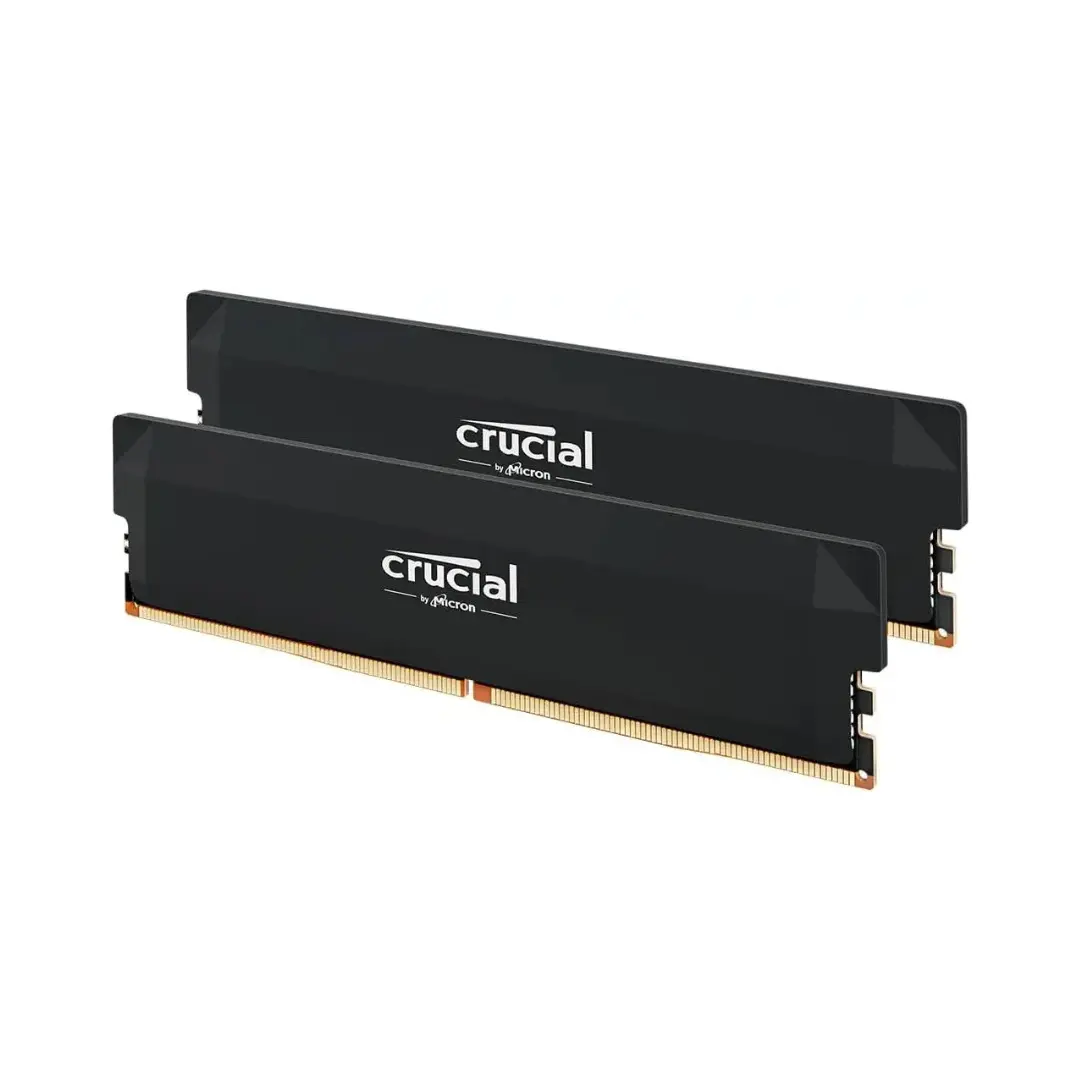 Crucial 32GB Pro Overclocking DDR5 6400 MT/s UDIMM Memory Kit (2 x 16GB, Black)