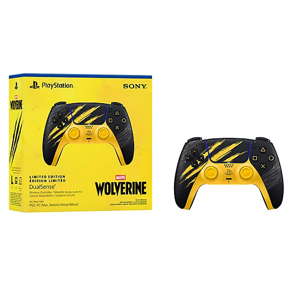DualSense® Wireless Controller – Marvel's Wolverine Battle Yellow Limited Edition