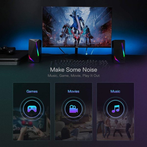 Redragon GS510 Waltz Gaming Speaker 2.0 prix maroc