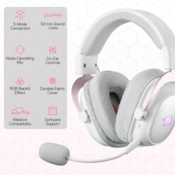Redragon H510 PRO Zeus-X RGB Wireless Gaming Headset (WHITE) prix maroc