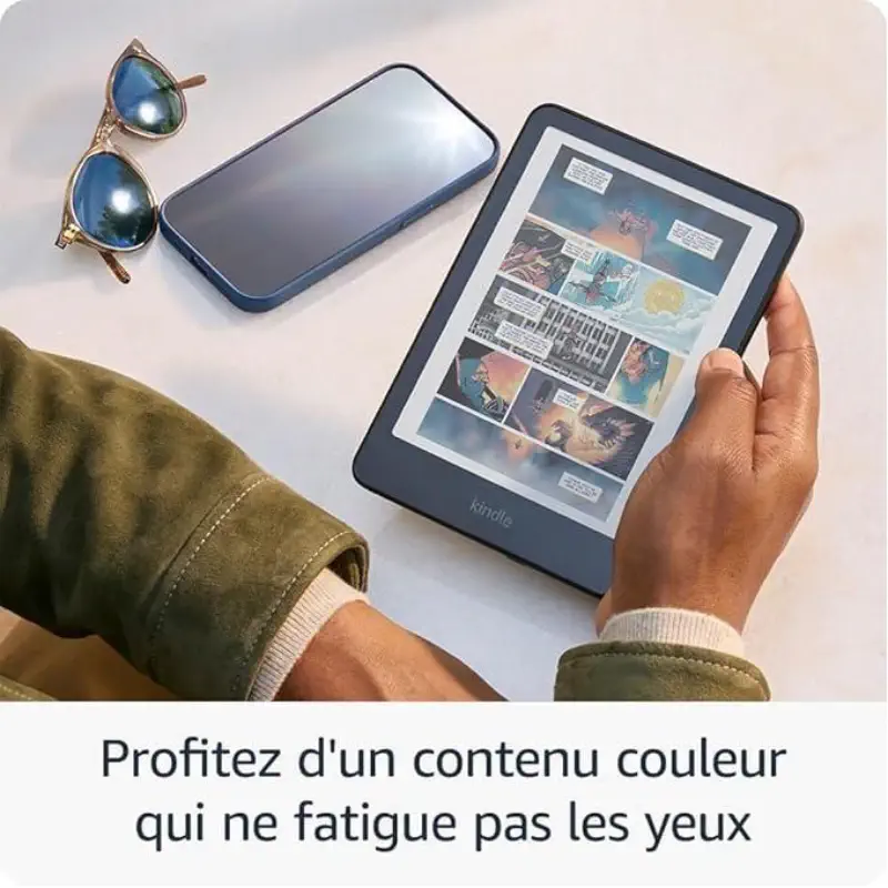 Kindle Colorsoft 2026 liseuse liseuse avec écran couleur et éclairage chaud réglable prix maroc