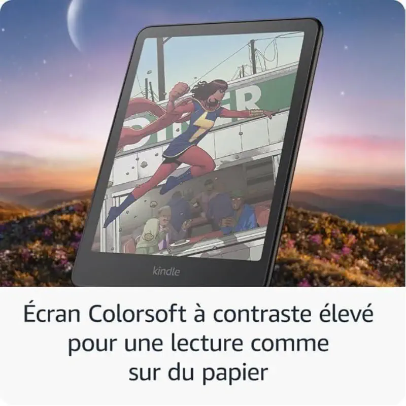 Kindle Colorsoft 2026 liseuse liseuse avec écran couleur et éclairage chaud réglable prix maroc